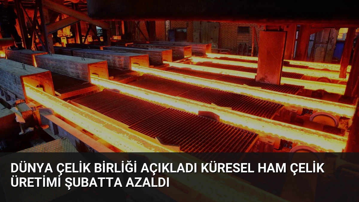 Dünya Çelik Birliği Açıkladı Küresel Ham Çelik Üretimi Şubatta Azaldı