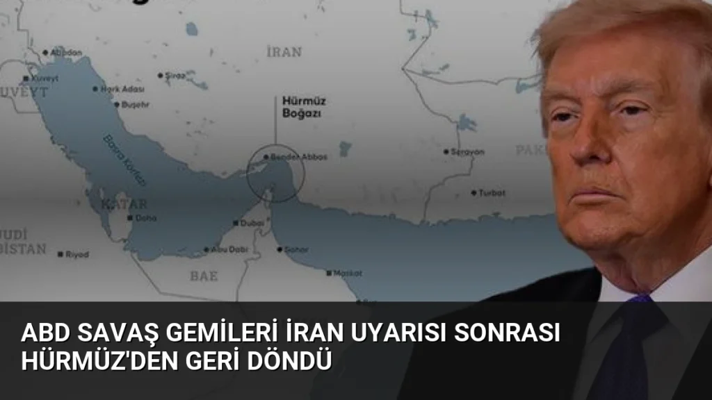 ABD Savaş Gemileri İran Uyarısı Sonrası Hürmüz'den Geri Döndü