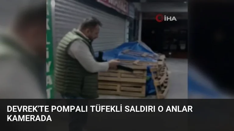 Devrek’te Pompalı Tüfekli Saldırı O Anlar Kamerada