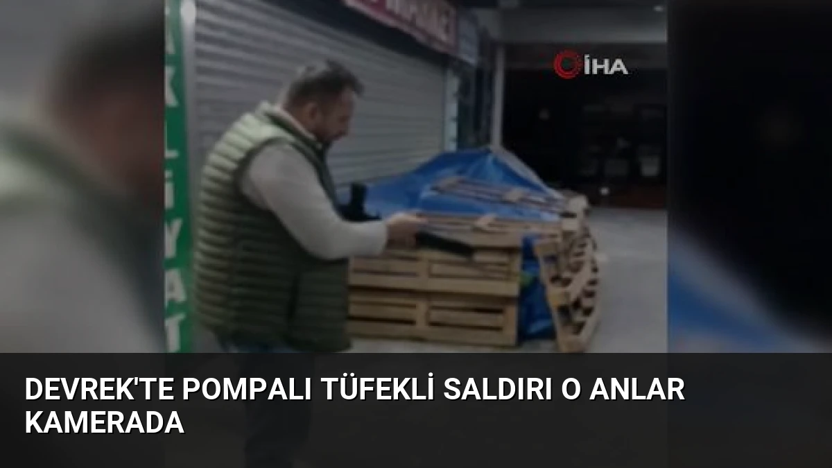 Devrek’te Pompalı Tüfekli Saldırı O Anlar Kamerada