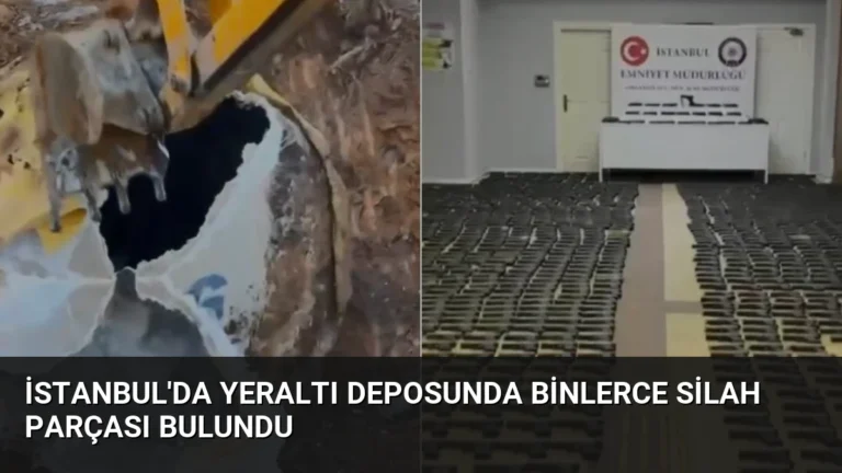 İstanbul’da Yeraltı Deposunda Binlerce Silah Parçası Bulundu