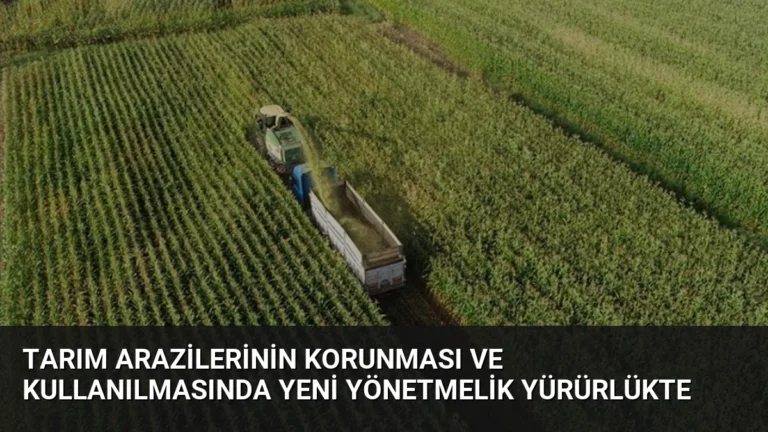 Tarım Arazilerinin Korunması ve Kullanılmasında Yeni Yönetmelik Yürürlükte