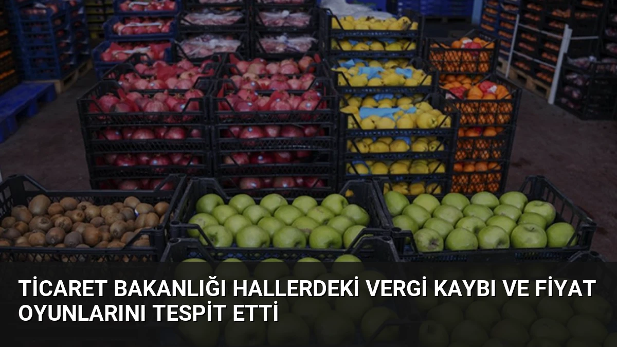 Ticaret Bakanlığı Hallerdeki Vergi Kaybı ve Fiyat Oyunlarını Tespit Etti