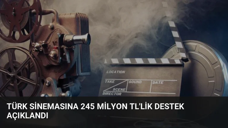 Türk Sinemasına 245 Milyon TL’lik Destek Açıklandı