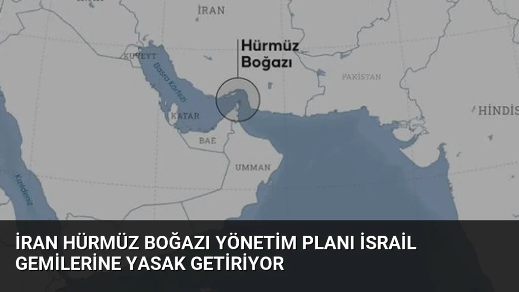 İran Hürmüz Boğazı Yönetim Planı İsrail Gemilerine Yasak Getiriyor
