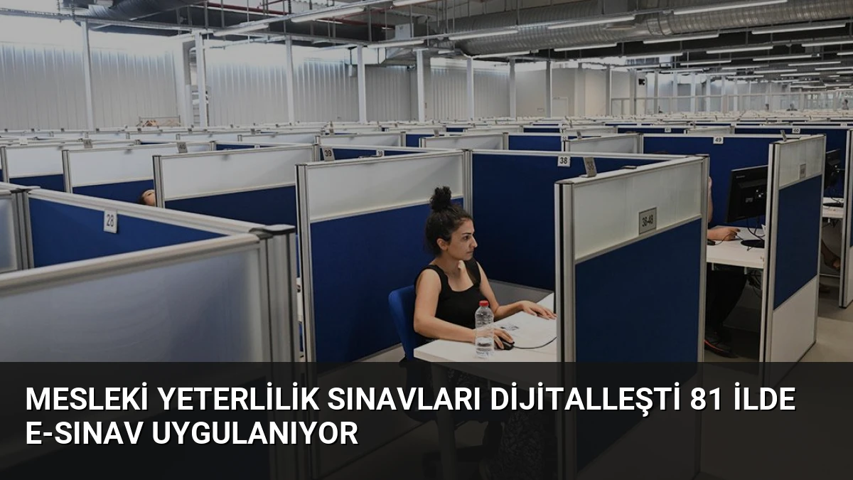 Mesleki Yeterlilik Sınavları Dijitalleşti 81 İlde e-Sınav Uygulanıyor