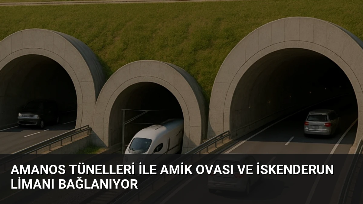 Amanos Tünelleri ile Amik Ovası ve İskenderun Limanı Bağlanıyor