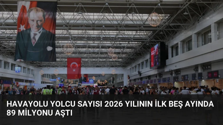 Havayolu Yolcu Sayısı 2026 Yılının İlk Beş Ayında 89 Milyonu Aştı