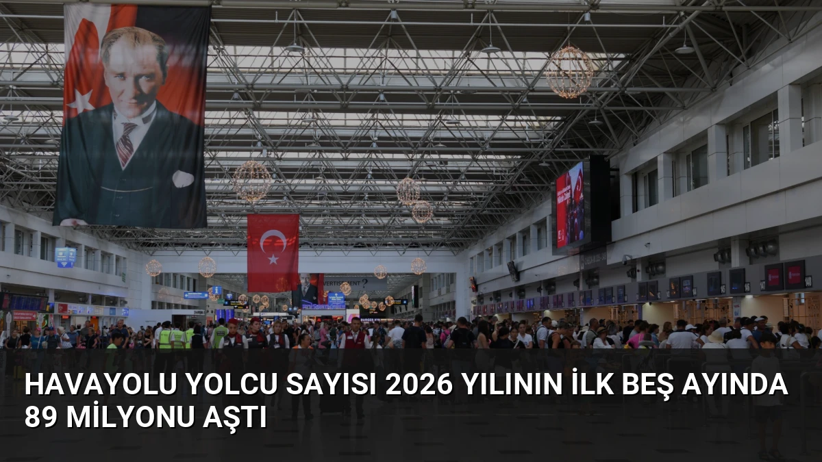 Havayolu Yolcu Sayısı 2026 Yılının İlk Beş Ayında 89 Milyonu Aştı