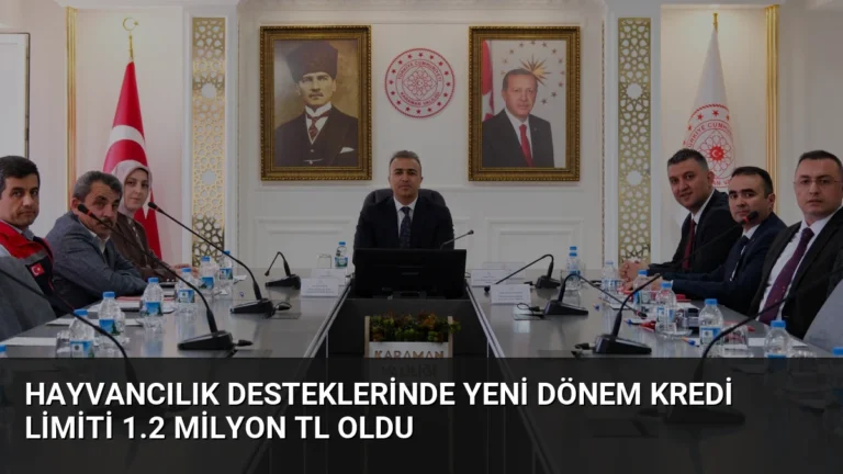 Hayvancılık Desteklerinde Yeni Dönem Kredi Limiti 1.2 Milyon TL Oldu