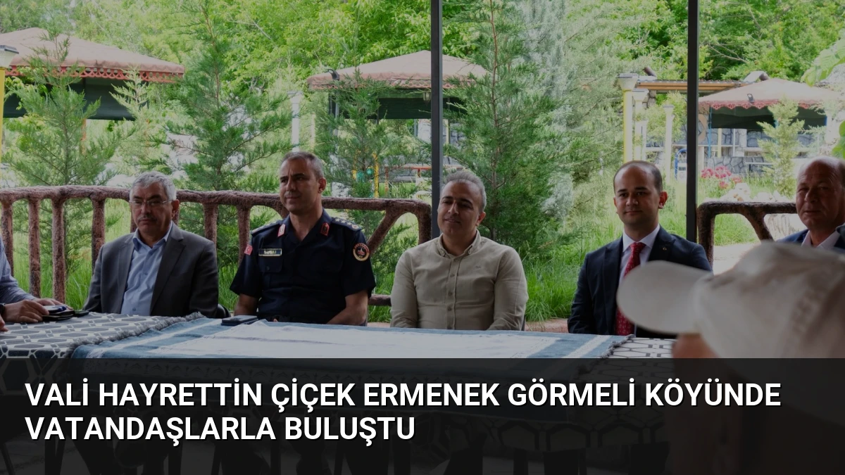 Vali Hayrettin Çiçek Ermenek Görmeli Köyünde Vatandaşlarla Buluştu