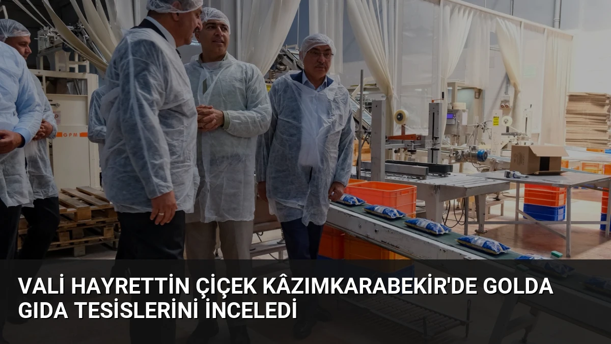 Vali Hayrettin Çiçek Kâzımkarabekir’de Golda Gıda Tesislerini İnceledi