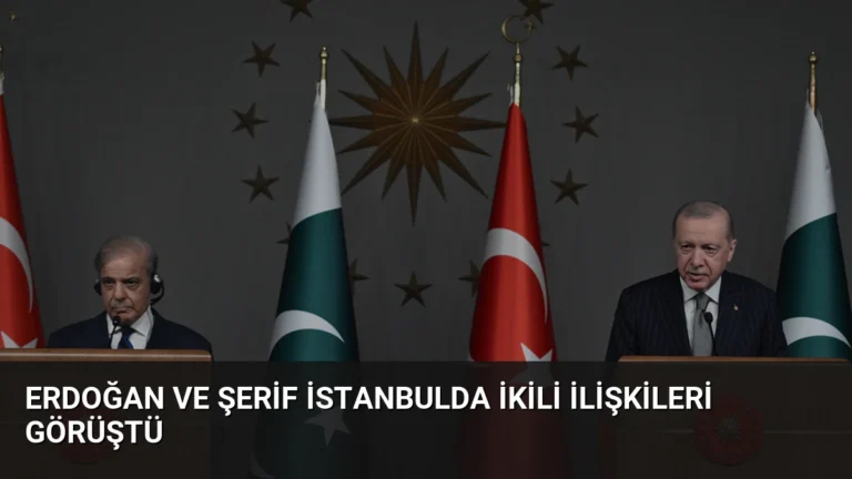 Erdoğan ve Şerif İstanbulda İkili İlişkileri Görüştü