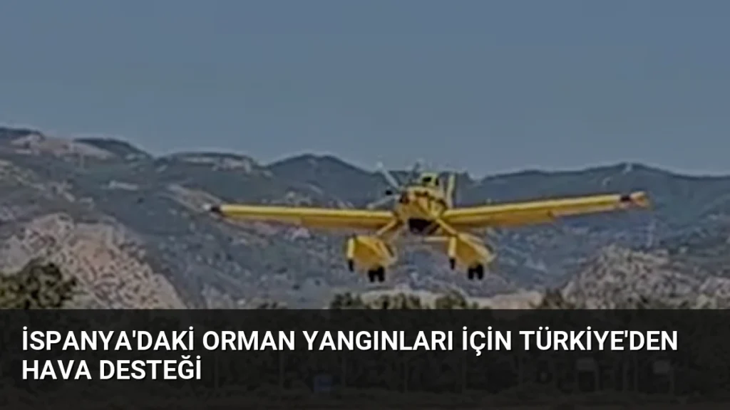 İspanya'daki Orman Yangınları İçin Türkiye'den Hava Desteği