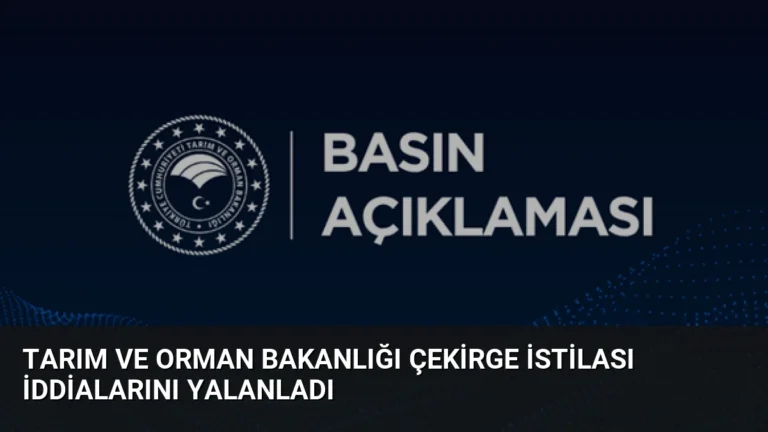 Tarım ve Orman Bakanlığı Çekirge İstilası İddialarını Yalanladı