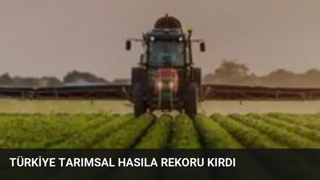 Türkiye Tarımsal Hasıla Rekoru Kırdı