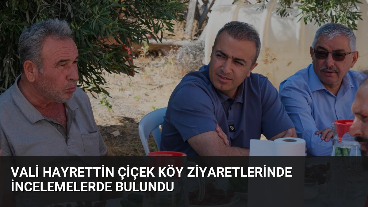 Vali Hayrettin Çiçek Köy Ziyaretlerinde İncelemelerde Bulundu