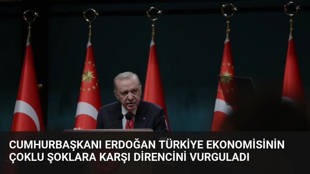 Cumhurbaşkanı Erdoğan Türkiye ekonomisinin çoklu şoklara karşı direncini vurguladı