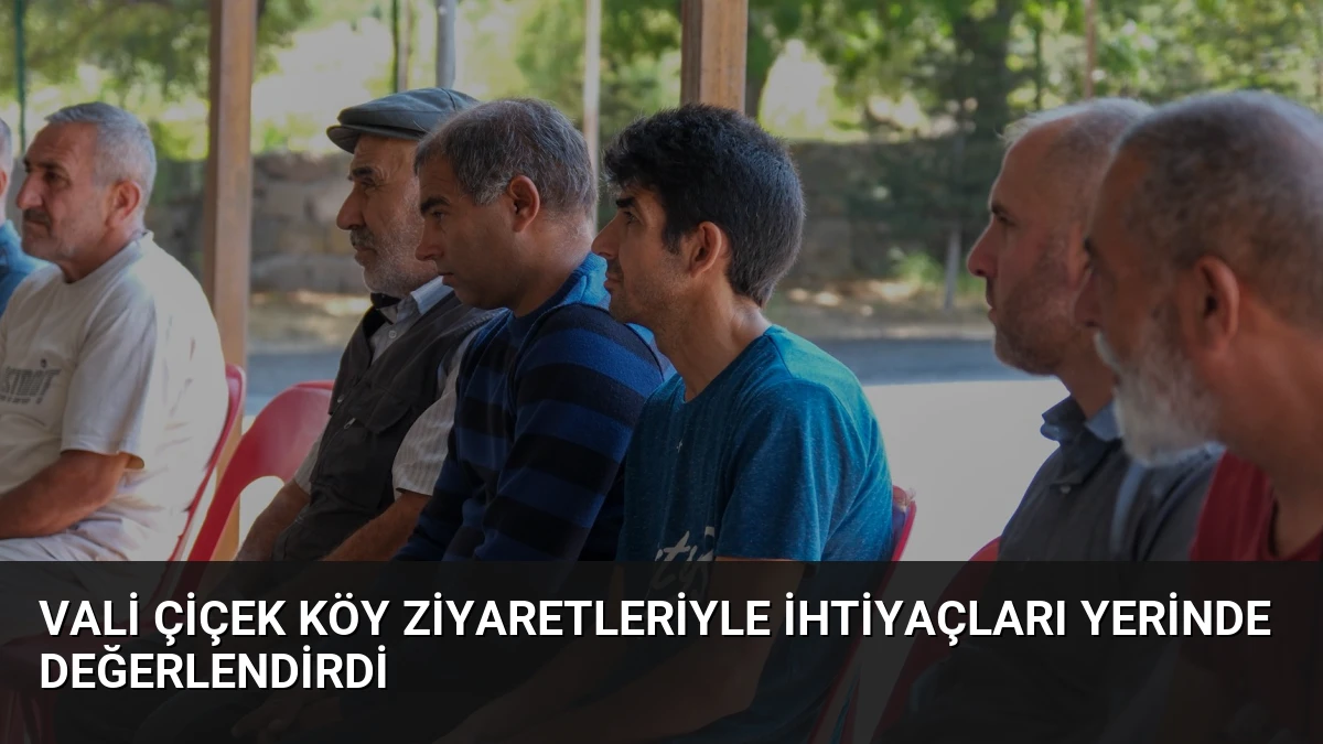 Vali Çiçek Köy Ziyaretleriyle İhtiyaçları Yerinde Değerlendirdi