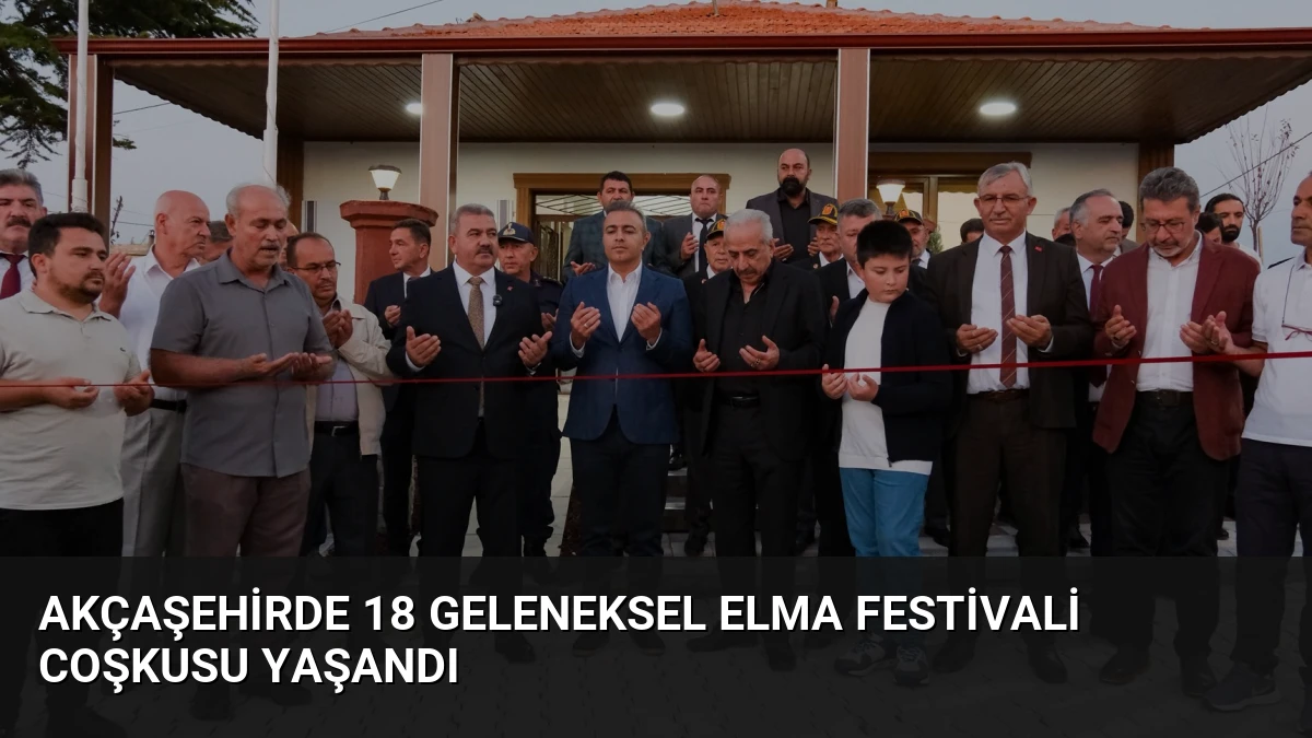 Akçaşehirde 18 Geleneksel Elma Festivali Coşkusu Yaşandı