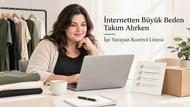 İnternetten Büyük Beden Takım Alırken İşe Yarayan Kontrol Listesi