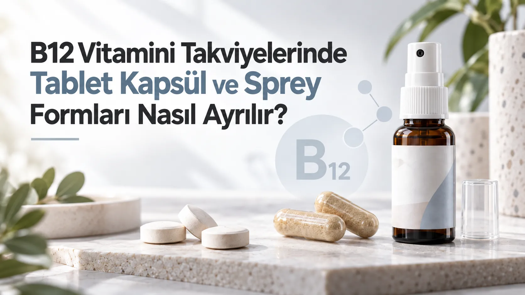 B12 Vitamini Takviyelerinde Tablet Kapsül ve Sprey Formları Nasıl Ayrılır?
