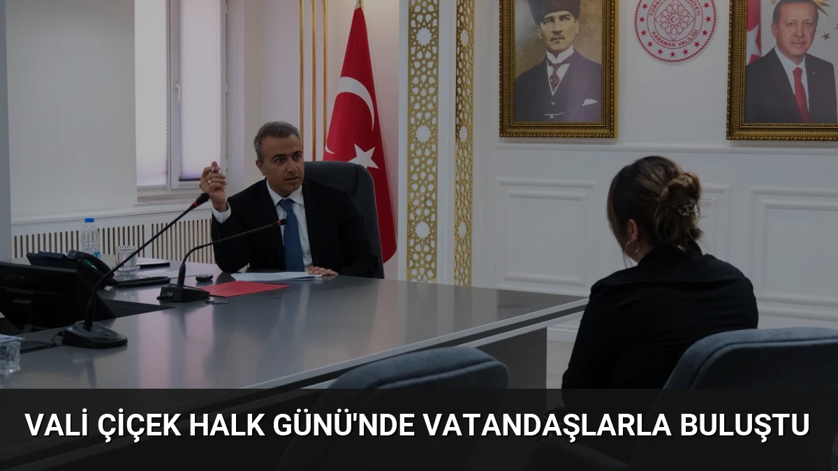 Vali Çiçek Halk Günü’nde Vatandaşlarla Buluştu