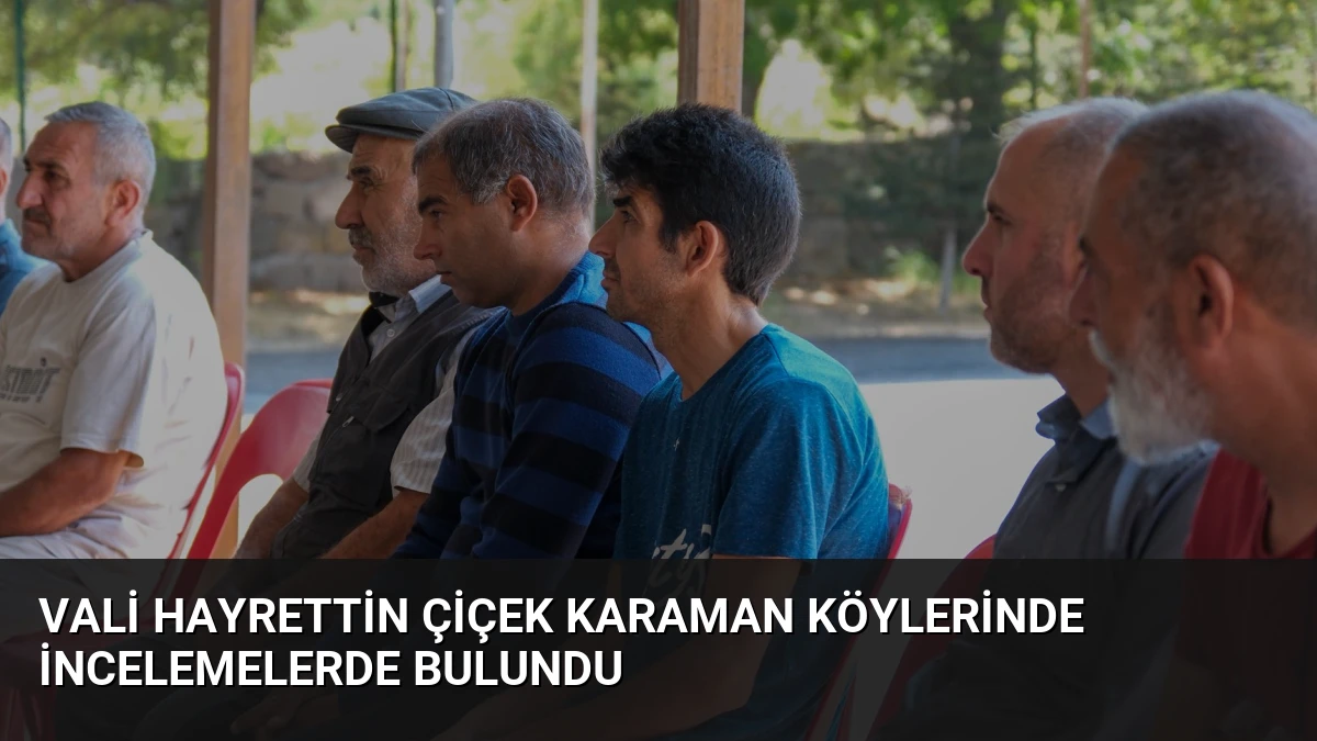 Vali Hayrettin Çiçek Karaman Köylerinde İncelemelerde Bulundu