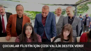 Çocuklar Filistin İçin Çizdi Valilik Destek Verdi