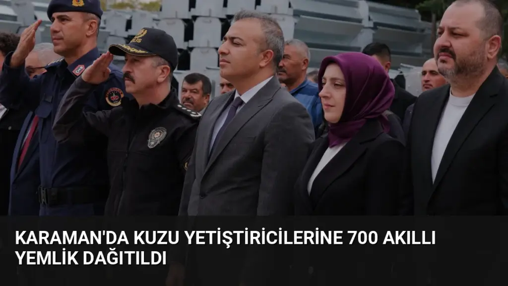 Karaman'da Kuzu Yetiştiricilerine 700 Akıllı Yemlik Dağıtıldı