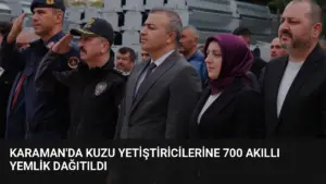 Karaman'da Kuzu Yetiştiricilerine 700 Akıllı Yemlik Dağıtıldı