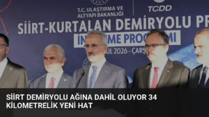 Siirt Demiryolu Ağına Dahil Oluyor 34 Kilometrelik Yeni Hat
