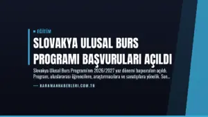 Slovakya Ulusal Burs Programı Başvuruları Açıldı