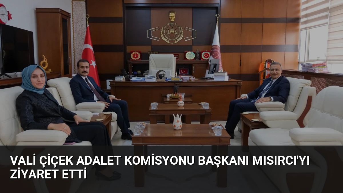 Vali Çiçek Adalet Komisyonu Başkanı Mısırcı’yı Ziyaret Etti