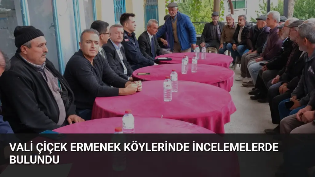 Vali Çiçek Ermenek Köylerinde İncelemelerde Bulundu