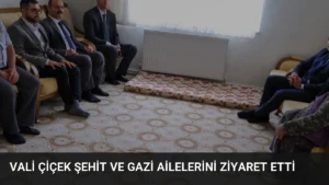 Vali Çiçek Şehit ve Gazi Ailelerini Ziyaret Etti